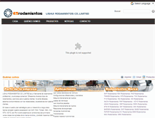 Tablet Screenshot of esrodamientos.com